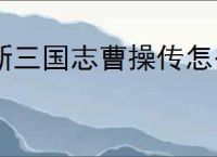 新三国志曹操传怎么过贾诩之影,新三国志曹操传贾诩之影关卡流程