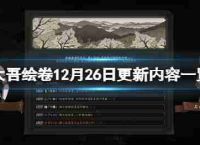 所以我的卷轴12月26日更新吗?12月26日更新内容索引