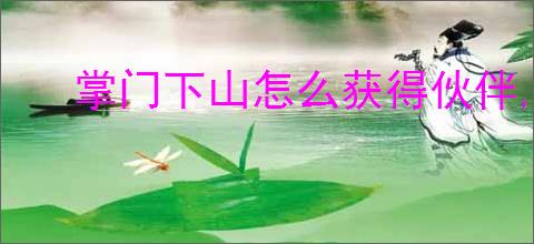 掌门下山怎么获得伙伴,掌门下山伙伴培养指南